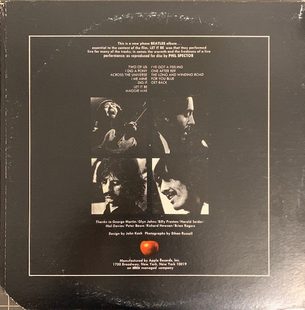 The Beatles : Let It Be (LP, Album, RE, Unofficial, Gat)