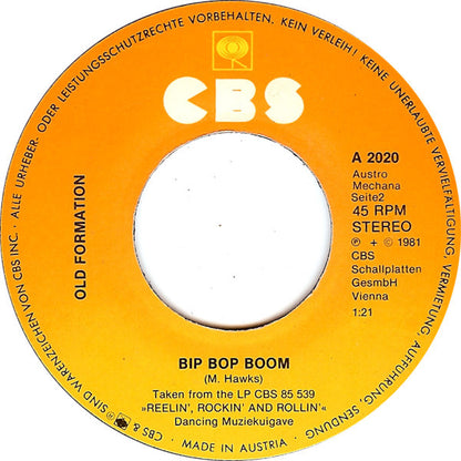 Old Formation : Rain In The City / Bip Bop Boom (7", Single)