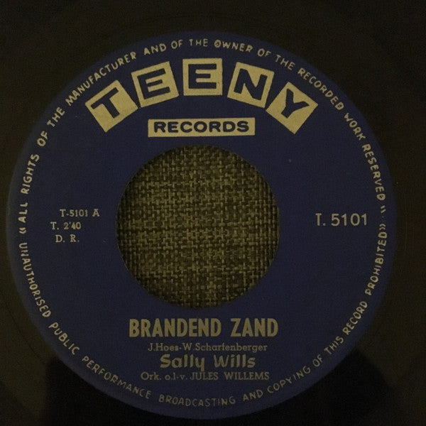 Sally Wills : Brandend Zand (7", Single)