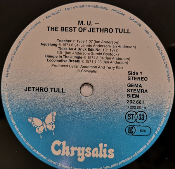 Jethro Tull : M.U. - The Best Of Jethro Tull (LP, Comp, RE)