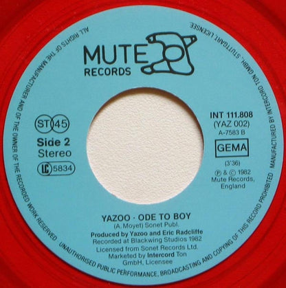 Yazoo : The Other Side Of Love (7", Single, Red)