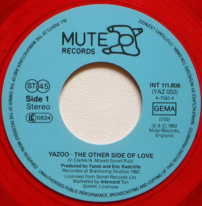 Yazoo : The Other Side Of Love (7", Single, Red)