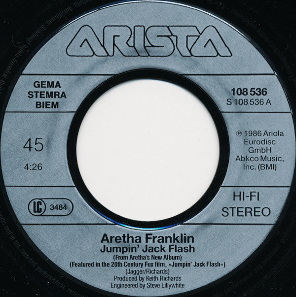 Aretha Franklin : Jumpin' Jack Flash (7")