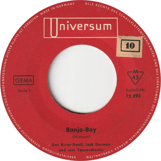 Das River-Duett, Orchester Wolf Gabbe Und Die Moonlights : Banjo-Boy / Moonlight (7", Mono)