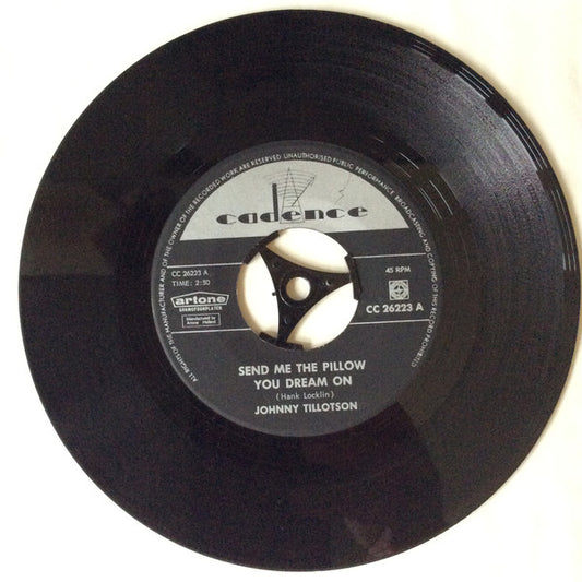 Johnny Tillotson : Send Me The Pillow You Dream On (7", Single, Mono)