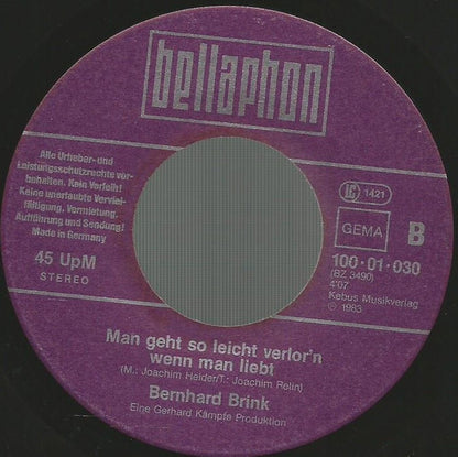 Bernhard Brink : Ich Kämpfe Um Dich (7", Single)