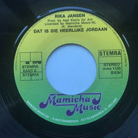 Rika Jansen : Hoe Komt Die Kersepit In De Frambozenjam? / Dat Is Die Heerlijke Jordaan (7", Single)