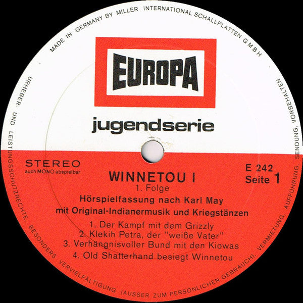 Karl May : Winnetou I 1. Folge (LP)