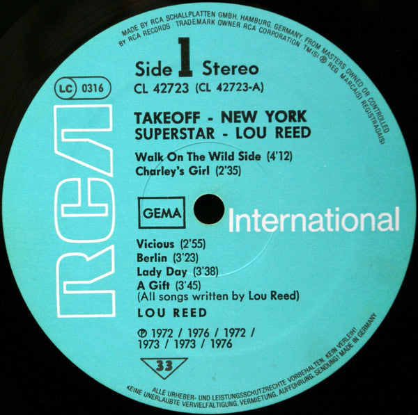 Lou Reed : New York Superstar (LP, Comp)