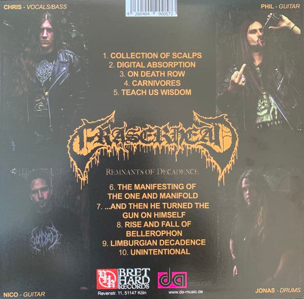 Eraserhead (10) : Remnants Of Decadence (LP, Album)