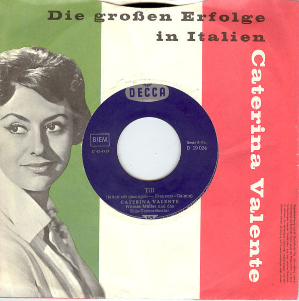 Caterina Valente : Till / Personalità (7", Single)