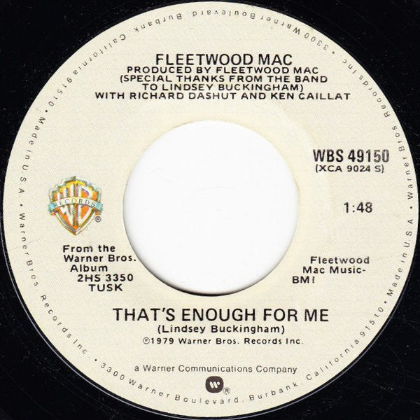 Fleetwood Mac : Sara (7", Single, Styrene, All)