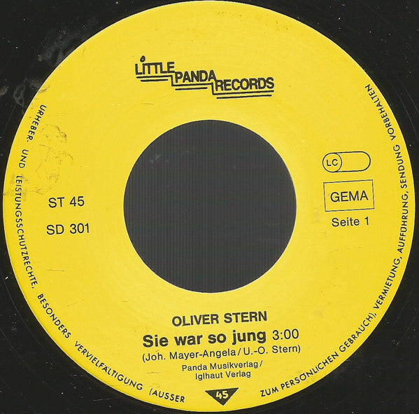 Oliver Stern : Sie War So Jung...  (7")