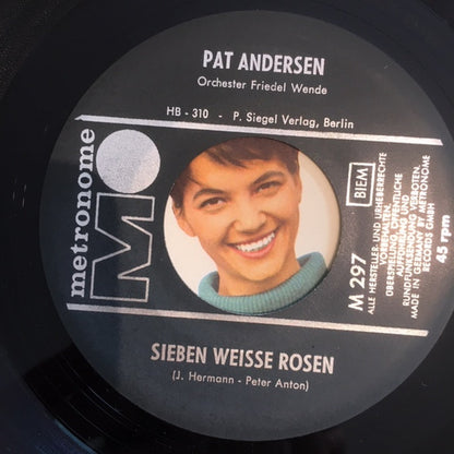 Pat Andersen : Sieben Weisse Rosen (7", Single)