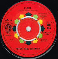 Peter, Paul & Mary : Blowin' In The Wind / Flora (7", Single)