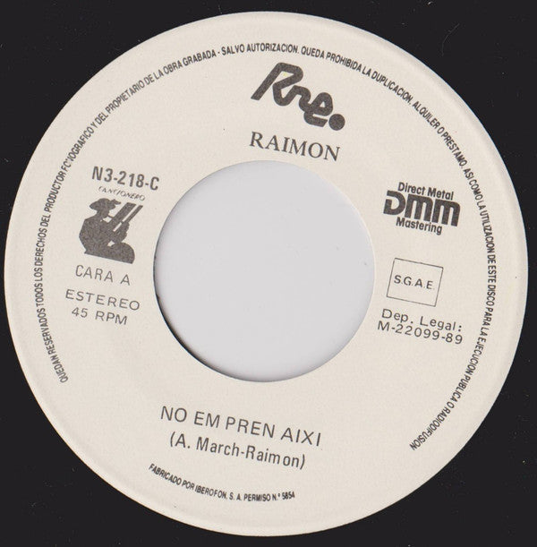 Raimon : Canta Ausiàs March  (7", Single)