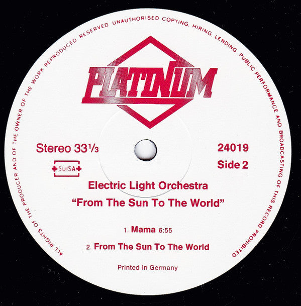 Electric Light Orchestra : From The Sun To The World (LP, Comp)