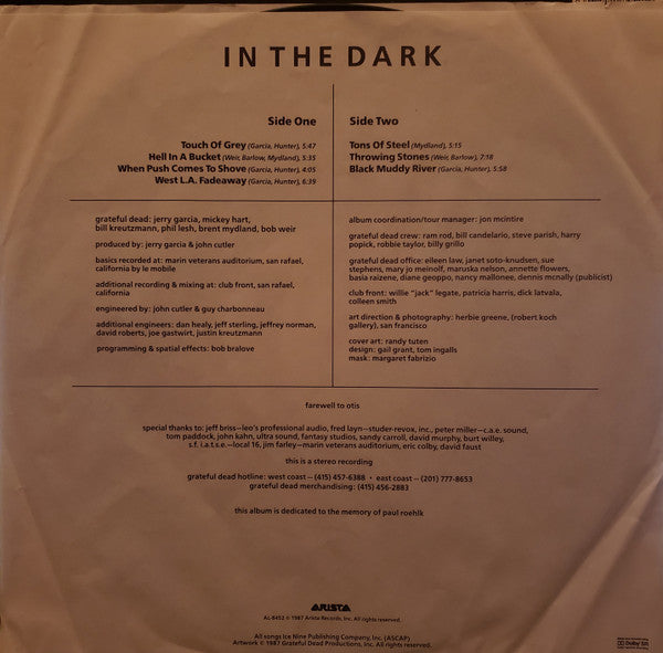 Grateful Dead* : In The Dark (LP, Album, SRC)