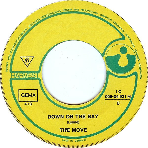 The Move : Chinatown / Down On The Bay (7", Single, Mono)