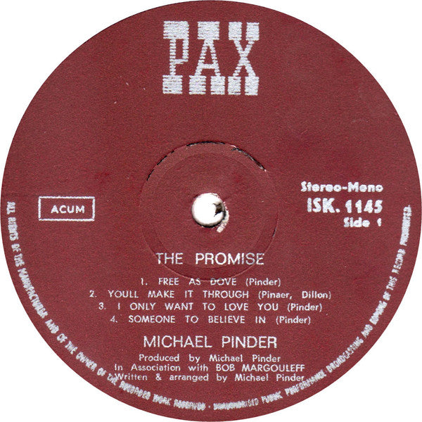Mike Pinder : The Promise (LP, Album)
