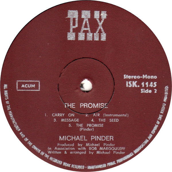 Mike Pinder : The Promise (LP, Album)