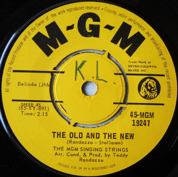 The Mgm Singing Strings : Lara's Theme From "Dr. Zhivago"/The Old And The New (7", Single)