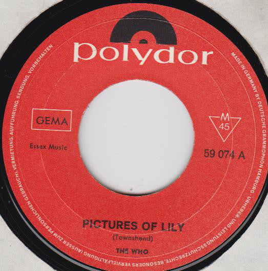 The Who : Pictures Of Lily / Doctor! Doctor! (7", Single, Mono)
