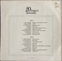 Various : 20 Songs To Remember (LP, Comp)