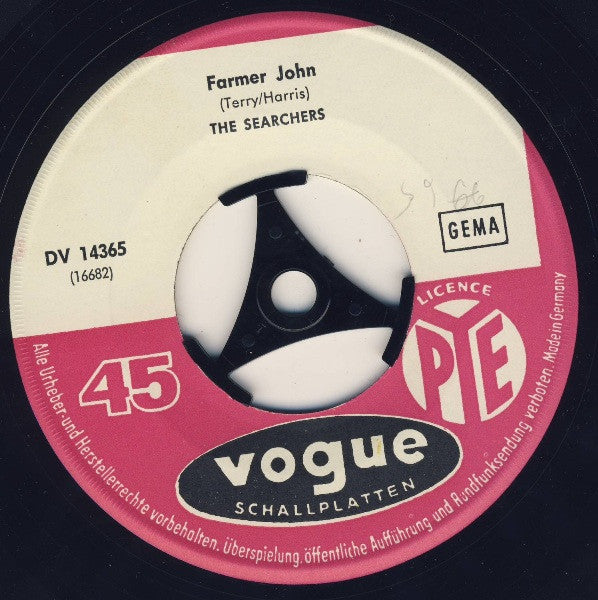 The Searchers : Farmer John (7", Single, RE)