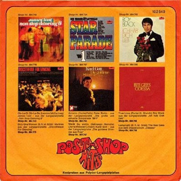 Bee Gees / Various : Post Shop Hits (7", Single, Promo)