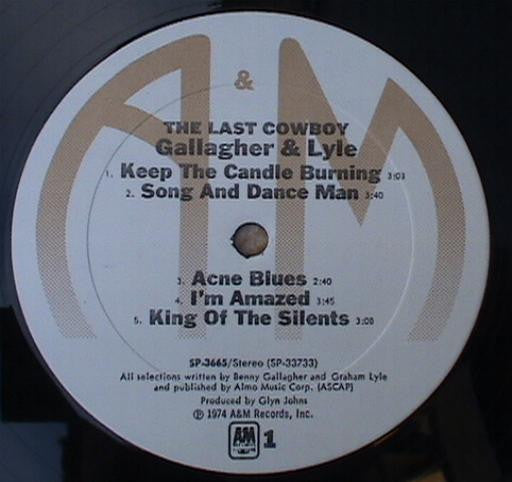 Gallagher & Lyle : The Last Cowboy (LP, Album)