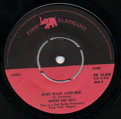 Pepper & Salt : It Was Yesterday Today (7", Single, Mono)