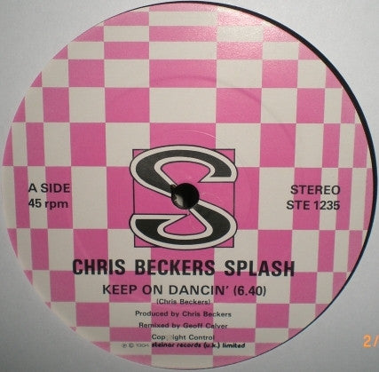 Chris Beckers Splash : Keep On Dancing (12")