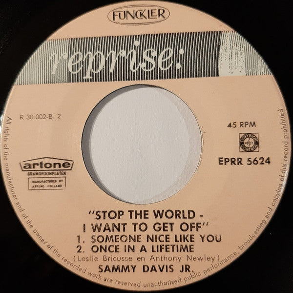 Sammy Davis Jr. : Hit Songs From "Stop The World - I Want To Get Off" (7", EP, Mono)