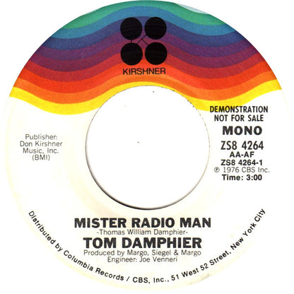 Tom Damphier : Mister Radio Man (7", Mono, Promo)