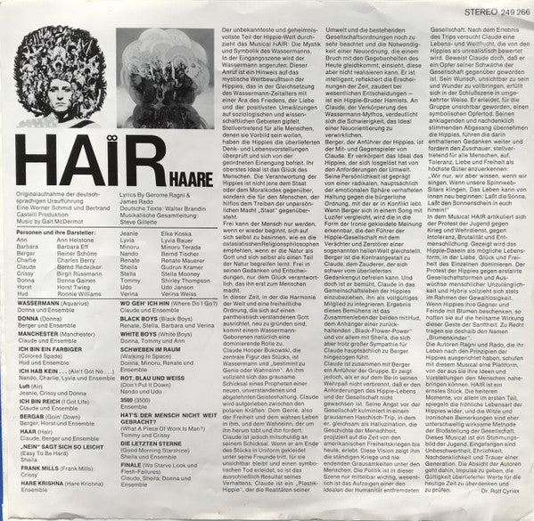 Various : Haare (Hair) (LP, Album, RP)