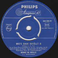 Benny De Weille Mit Seinem Orchester : Wie's Euch Gefällt II (7", Mono)