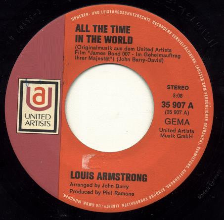 Louis Armstrong, John Barry : James Bond 007 (Im Geheimauftrag Ihrer Majestät) / Liebesgrüsse Aus Moskau (From Russia With Love) (7", Single)