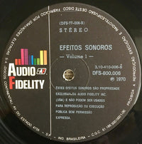 No Artist : Efeitos Sonoros Volume 1 (Sound Effects: Vol. 1) (LP, RE)
