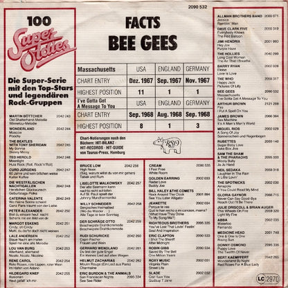 Bee Gees : Massachusetts / I've Gotta Get A Message To You (7", Single)