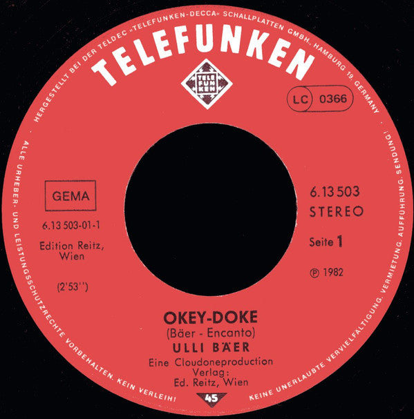 Ulli Bäer : Okey-Doke (7", Single)