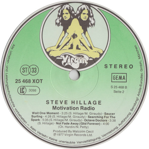 Steve Hillage : Motivation Radio (LP, Album)