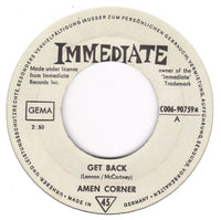 Amen Corner : Get Back (7", Single, Mono)