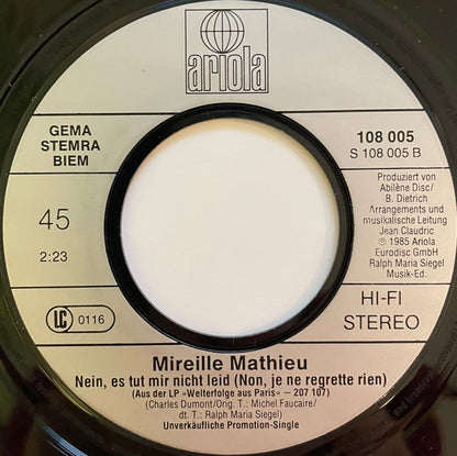 Mireille Mathieu : Schau Mich Bitte Nicht So An (7", Single, Promo)