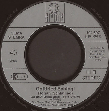 Gottfried Schlögl : Manchmal... (7", Single, Promo)