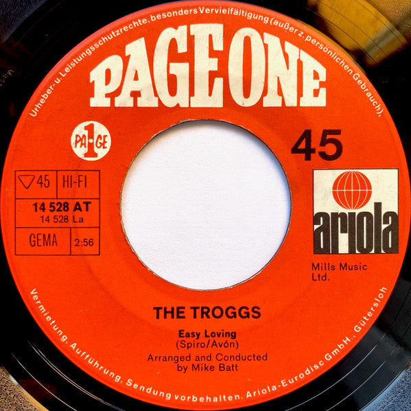 The Troggs : Easy Loving (7", Single)