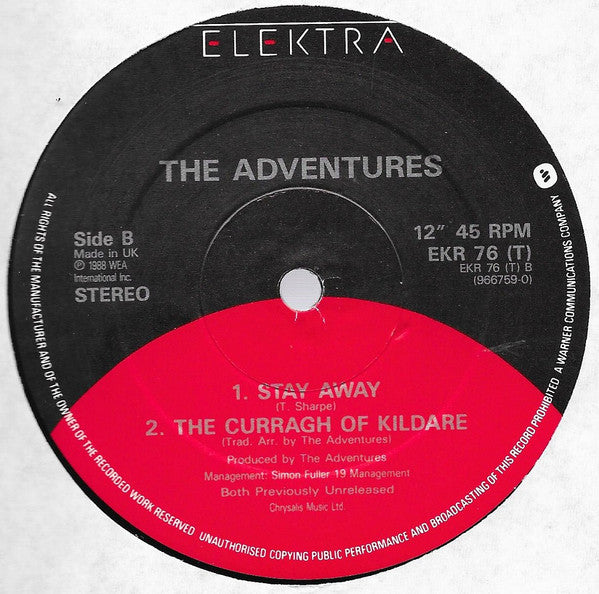 The Adventures : Drowning In The Sea Of Love (12", Ltd)