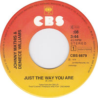 Johnny Mathis & Deniece Williams : Just The Way You Are (7")