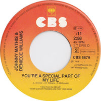 Johnny Mathis & Deniece Williams : Just The Way You Are (7")