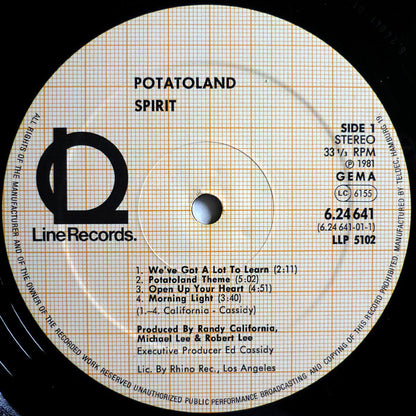 Spirit (8) : The Adventures Of Kaptain Kopter & Commander Cassidy In Potato Land (LP, Album, Com)